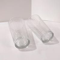 Vintage Libbey Hoops 16 Ounce Cooler Glasses / Tumblers, Set of 2, Ice Tea Glasses