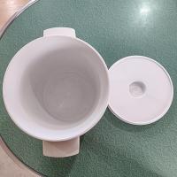 Vintage West Bend Thermo-Serve Insulated Ice Bucket, Embroidered Patchwork Design, 1970's Retro Barware