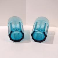 Vintage Ikea Pokal Teal Blue 14 Ounce Glasses Tumblers, Set of Two