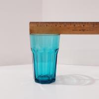 Vintage Ikea Pokal Teal Blue 14 Ounce Glasses Tumblers, Set of Two