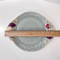 Vintage Pfaltzgraff Jamberry Cake Plate, Handled Plate with Fruit Motif