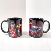 Vintage Jeff Gordon #24 NASCAR Ceramic Mugs, Set of 2