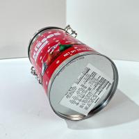Vintage Hershey Kisses Holiday Cylinder Tin with Clamp Airtight Lid