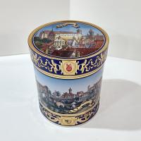 Vintage Lebkuchen-Schmitz Gingerbread Cookie Nurnberger Castle Tin, Nuremburg Germany Scene Decorative Storage Tin
