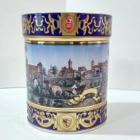 Vintage Lebkuchen-Schmitz Gingerbread Cookie Nurnberger Castle Tin, Nuremburg Germany Scene Decorative Storage Tin