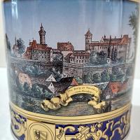 Vintage Lebkuchen-Schmitz Gingerbread Cookie Nurnberger Castle Tin, Nuremburg Germany Scene Decorative Storage Tin