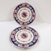 Vintage Lenox Interlude Porcelain Dinner Plates, Set of Two