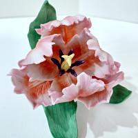 Vintage Lenox Parrot Tulip 1989 Porcelain Flower Figurine