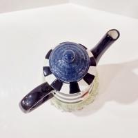 Vintage Lighthouse Ceramic Teapot, Cracker Barrel 1995 Black and White Striped Lighthouse Tea Pot