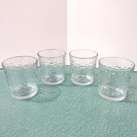 Vintage Libbey 12 Ounce Pebble Textured Lowball Whiskey Rocks Glasses, Set of Four
