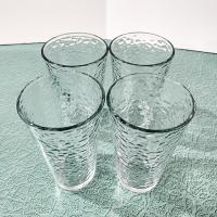Vintage Libbey 16 Ounce Pebble Textured Tumblers Drinking Glasses, Set of Four