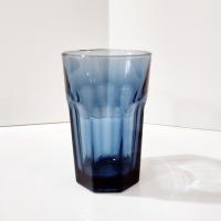 Vintage Libbey Gibraltar Dusky Blue Flat Iced Tea Glass, Blue Glass Tumbler