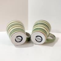 Vintage Dansk Lime Twist Coffee Tea Ceramic Mugs, Set of Two