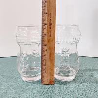 Vintage Lighthouse Shaped Glasses, Set of 2, Nautical Barware