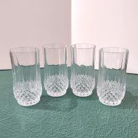 Vintage Cristal D'Arques Longchamp Crystal Highball Glasses, Set of Four, 8 Ounce Tumblers