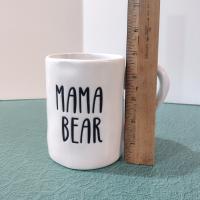 Vintage Mama Bear White Ceramic Coffee Tea Mug, Large Oversized Mug, Mother's Day Gift