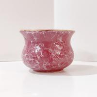 Vintage Ceramic Pink Marble Glaze Small Planter Pot