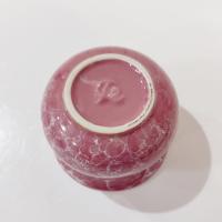 Vintage Ceramic Pink Marble Glaze Small Planter Pot
