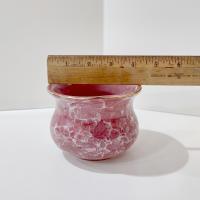 Vintage Ceramic Pink Marble Glaze Small Planter Pot