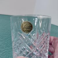 Vintage NEW Cristal D'Arques Durand Masquerade Crystal on the Rocks Glasses, Set of Two, Old Fashioned Whiskey Glasses, Lowball Glasses