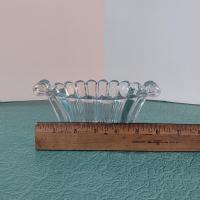 Vintage Heisey Crystolite Mayonnaise Bowl, Clear Pressed Glass Candy Nut Dish