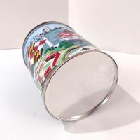 Vintage Maryland Themed Cylinder Tin, Maryland Lover Gift