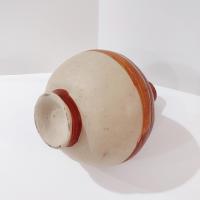 Vintage Tonala Mexican Ceramic Water Jug, Hand Painted Clay Pottery Vase, Mexican Folk Art