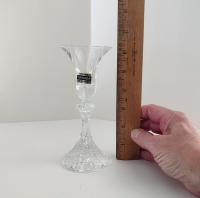 Vintage Mikasa Crystal Candle Holders, Set of Two, Mikasa The Ritz