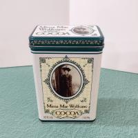 Vintage Mima Mae Wolfgang Cocoa Tin Box, Retro Metal Storage Container