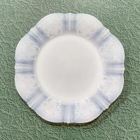 Vintage Macbeth Evans American Sweetheart Monax Glass Salad Dessert Appetizer Plates, Set of Four, 1930's Depression Glassware