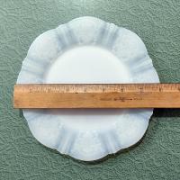 Vintage Macbeth Evans American Sweetheart Monax Glass Salad Dessert Appetizer Plates, Set of Four, 1930's Depression Glassware