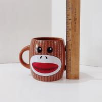 Sock Monkey Double Handled Ceramic Mug