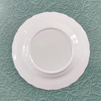 Vintage Canonsburg Moss Rose Bread Appetizer Plates, Set of 5, Pink Floral MCM Plates