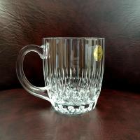 Vintage Cristal D'Arques Durand Bretagne 24% Lead Crystal Mugs, Set of 3