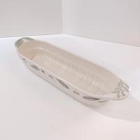 Vintage Pfaltzgraff Naturewood Stoneware Cracker Server Boat, Windowsill Flower Planter Pot