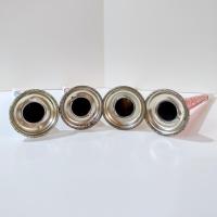 Vintage Tin Litho Metal Noise Maker Horns, Set of 4, 1950's Party Noisemaker Blowers