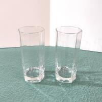Cristal D'Arques Durand Octime Clear Highball Glasses, Set of Two, 10 Ounce Octagonal Glasses