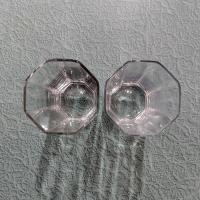 Cristal D'Arques Durand Octime Clear Highball Glasses, Set of Two, 10 Ounce Octagonal Glasses