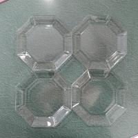 Vintage Arcoroc / Cristal D'Arques Durand Octime Clear Dessert Plates, Set of Four