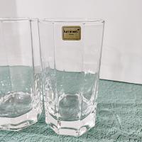 Vintage NEW Cristal D'Arques Durand Octime Clear 12 Ounce Flat Tumbler Glasses, Set of 4