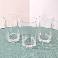 Cristal D'Arques Durand Octime Clear 12 Ounce Flat Tumbler Glasses, Set of Three