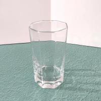 Vintage Cristal D'Arques Durand Octime Clear 12 Ounce Flat Tumbler, Octagonal Clear Highball Glass