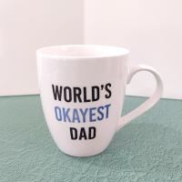 Vintage Pfaltzgraff World's Okayest Dad Oversized Ceramic Coffee Mug, Father's Day Gift
