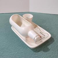 Vintage Enesco Man Overboard Ceramic Shaving Tray, Nautical Dresser Caddy, Valet Trinket Dish, Planter Pot