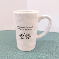 Our Hearts are Very Very Old Friends Ceramic Coffee Tea Mug, BFF Friendship Gift