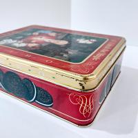 Vintage 1994 Unlock the Magic Oreo Christmas Holiday Tin, Oreo Cookie Collectible Tin Storage Container