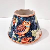 Vintage Yankee Candle Owl Ceramic Shade Jar Topper, Owl Lover Gift
