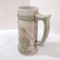 Vintage Pabst Brewing Company Since 1844 Ceramic Beer Mug, Ceramarte Brazil Collectible Beer Stein
