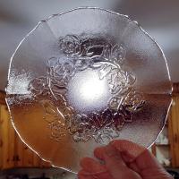 Vintage Arcoroc Rosaline Rosa Pink Salad Dessert Luncheon Plates, Set of Two