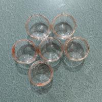 Vintage Cocktail Shaker and 6 Roly Poly Glasses Set, West Virginia Glass Specialty Pheasants in Flight Barware Set